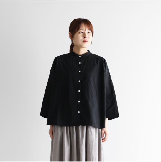 HUIS./遠州織物オーガニックコットンロングスカート(ダーク HUIS./遠州織物オーガニックコットンロングスカート(ダーク