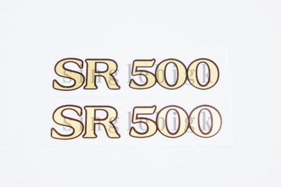 SRカスタム パーツ【 SR500 サイドカバーステッカー 】ステッカー／フィルム: SRオリジナル