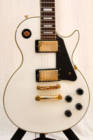 12L019 epiphone Les Paul custom 白 1 - 【中古ギター専門店