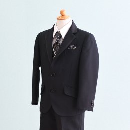 男の子スーツレンタル（FB-107）120/半ズボン　黒　WANDER FACTORYワンダーファクトリー