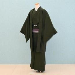 男性着物レンタル（AS0017）L　深緑