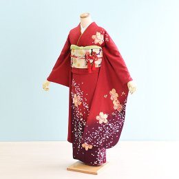 結婚式振袖レンタル（FS0035）赤/花柄・桜