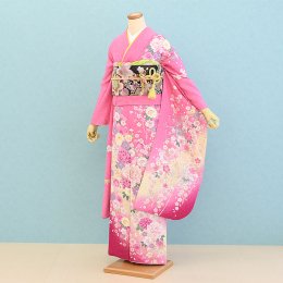 結婚式振袖レンタル（21-120）ピンク/花柄・花