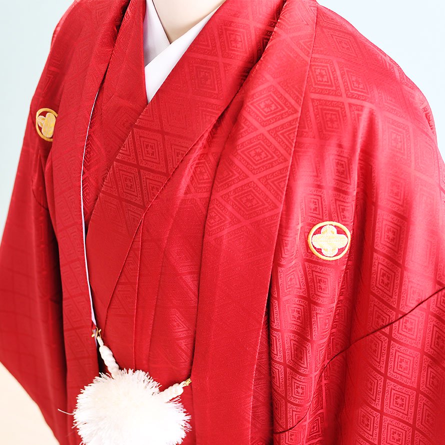 激安格安 成人式男性袴レンタル（DH0029）7号 赤|黒・金/たたき - 東京