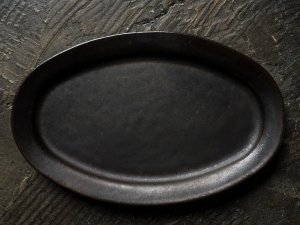 ブラック系【60％OFF】 戸塚佳奈 オーバル皿 2枚組 食器 キッチン/食器 
