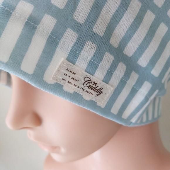 送料無料＊handmadeダブルガーゼ帽子〈camelliaグレー〉かわいい