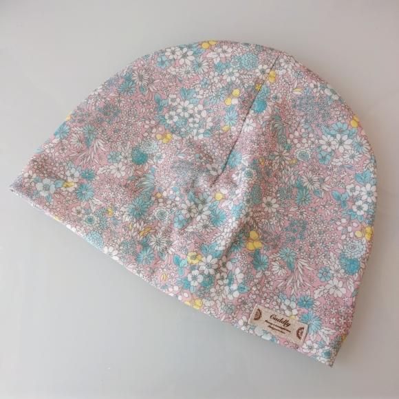 おしゃれで可愛いハンドメイド医療用ケア帽子【シロ