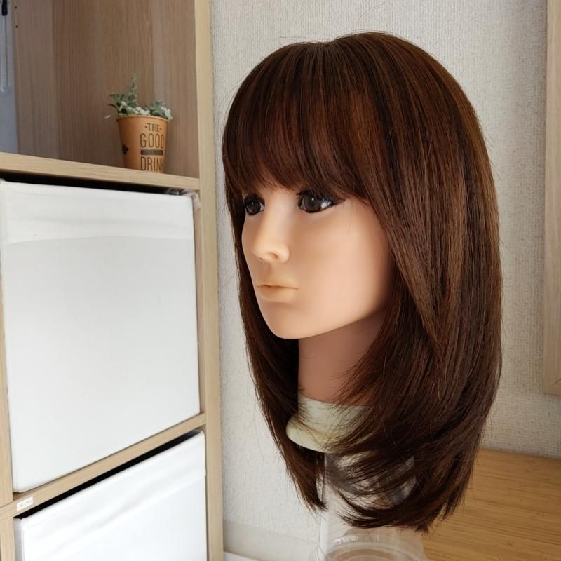 ☆サラサラ人毛100%ウイッグ☆I型ツムジ ショートウルフ