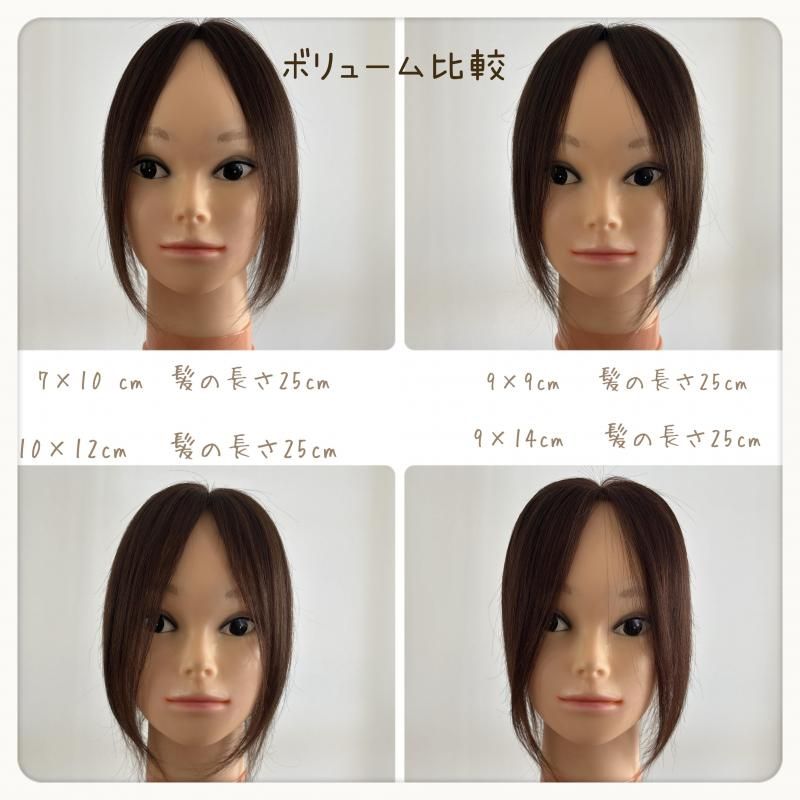 人毛総手植えレミー100%ヘアピース《 7×10 25cm》 | リアル植毛