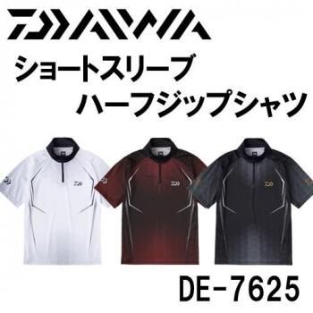 ダイワ ショートスリーブハーフジップシャツ DE-7625｜鮎釣り