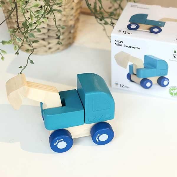 Plantoys ミニショベルカー プラントイの木のおもちゃ ウィル ウッド本店