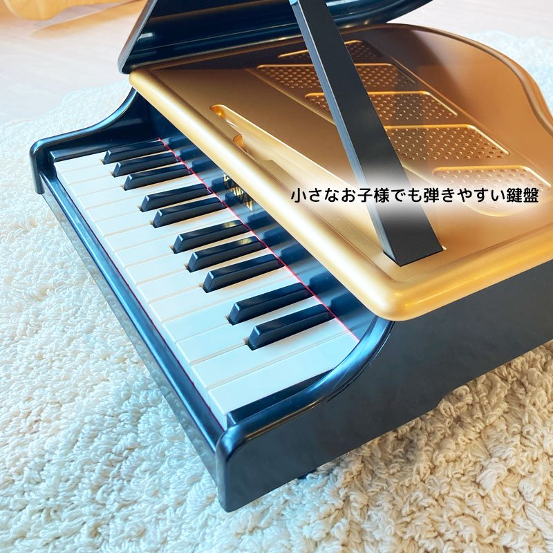 楽器玩具 ミニグランドピアノ P-25 ブラック 日本製 | KAWAI カワイ