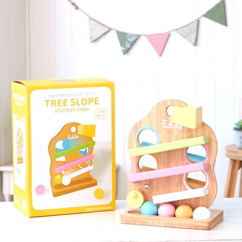 Edute ＊TREE SLOPE シャーベットカラー、スロープトイ TREEスロープ | EDUTE - 【公式】 木のおもちゃ ウィル・ウッド