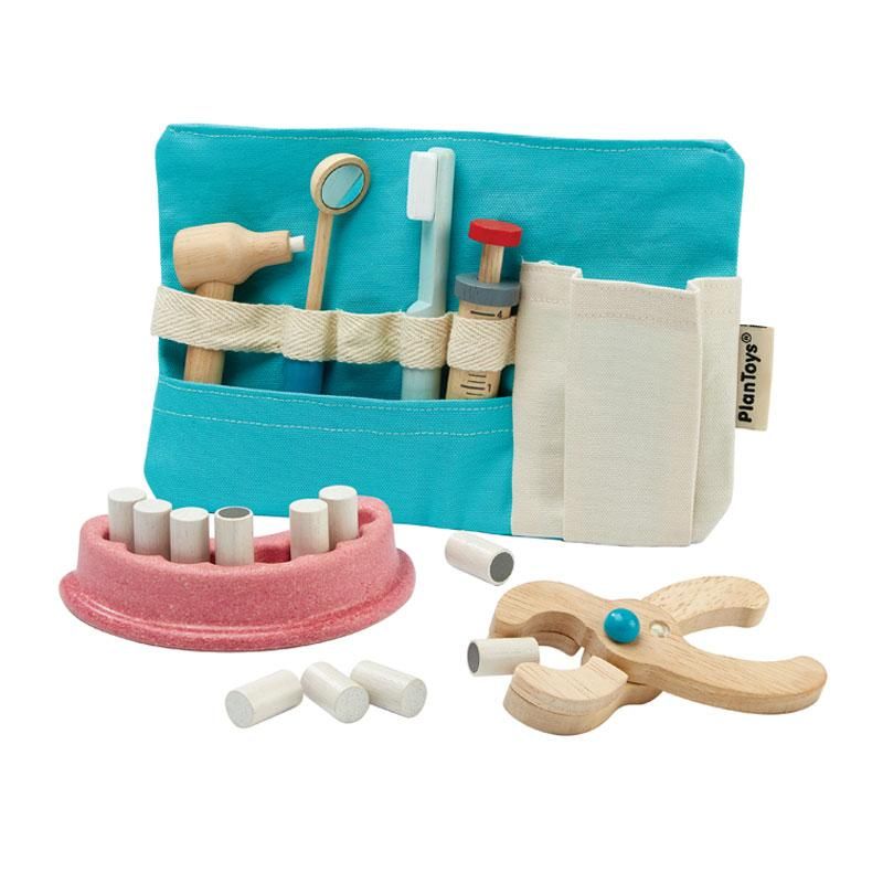 ヘラセット　歯医者さん仕様 ままごと 歯医者さんセット | PLANTOYS - 【公式】 木のおもちゃ