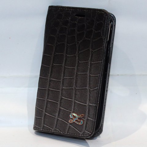 クロコダイル(ポロサス)　iPhone12miniケース　ラデン - クロコダイル・ワニ革オーダーメイド｜銀座 ZELE-PARIS（ゼルパリ）
