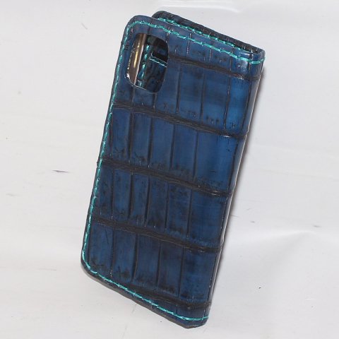 クロコダイル(ポロサス)　iPhone12miniケース - クロコダイル・ワニ革オーダーメイド｜銀座 ZELE-PARIS（ゼルパリ）