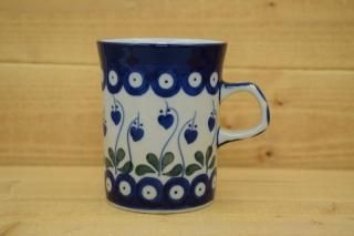 新品 ポーリッシュポタリー お花畑 だるまプレート フリーカップ