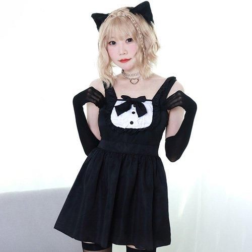 ふんわりとしたaラインのワンピースにバックスタイルは大胆セクシーなメイド服風コスプレ Cosplay キャバドレス ミニドレスの通販ならgraxia グラシア ふんわりとしたaラインのワンピースにバックスタイルは大胆セクシーなメイド服風コスプレ Cosplay キャバドレス ミニドレスの通販ならgraxia グラシア