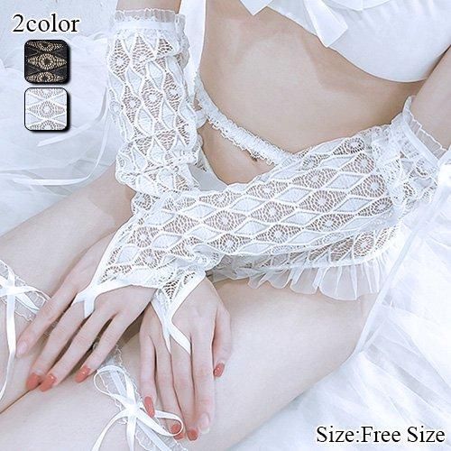 腕周りを華やかに見せるクラシカルなレースのアームカバー(ARM COVER)[ 型番 ： 116013 ]この商品のカテゴリーTOPページへショップTOPページへ