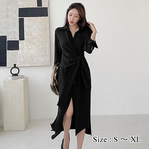モードっぽいアシメデザインでさらりと着こなせるロングワンピース(キャバドレス・CABARETDRESS)[ 型番 ： GR104-2237 ]この商品のカテゴリーTOPページへショップTOPページへ
