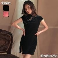 シンプルデザインながら高級感があるチャイナドレス風コスプレ(COSPLAY)