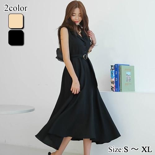 シンプルデザインのノースリーブシャツワンピース(キャバドレス・CABARETDRESS)[ 型番 ： GR104-3746 ]この商品のカテゴリーTOPページへショップTOPページへ
