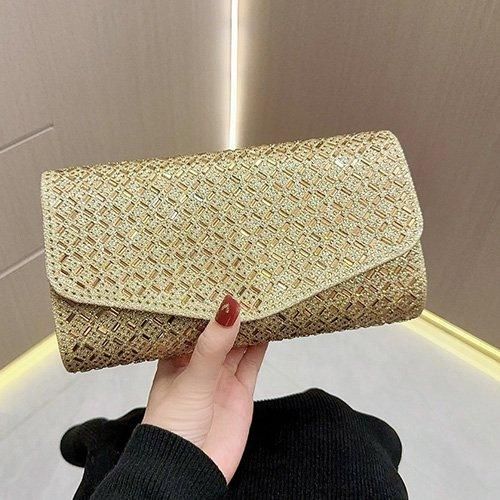 レクタングルビジューが大人なデザインのクラッチバッグ(CLUTCH BAG)[ 型番 ： GR160-0205 ]この商品のカテゴリーTOPページへショップTOPページへ