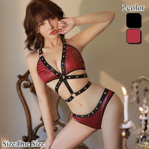 ハードなルックスがボルテージを上げるブラ・ショーツセット(BRA・SHORTS SET)[ 型番 ： 103977 ]この商品のカテゴリーTOPページへショップTOPページへ
