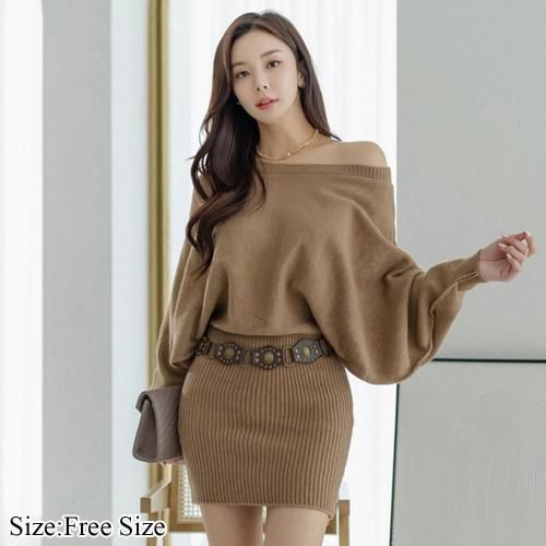 ドルマンスリーブベルト付きニットワンピース(キャバドレス・CABARETDRESS)[ 型番 ： GR104-4438 ]この商品のカテゴリーTOPページへショップTOPページへ