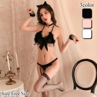 【只今セール中】愛らしいキティが魅せる大胆センシュアルガーターランジェリー(GARTER LINGERIE)