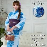 <img class='new_mark_img1' src='https://img.shop-pro.jp/img/new/icons5.gif' style='border:none;display:inline;margin:0px;padding:0px;width:auto;' />淡いブルーに青牡丹柄の浴衣3点セット(YUKATA)