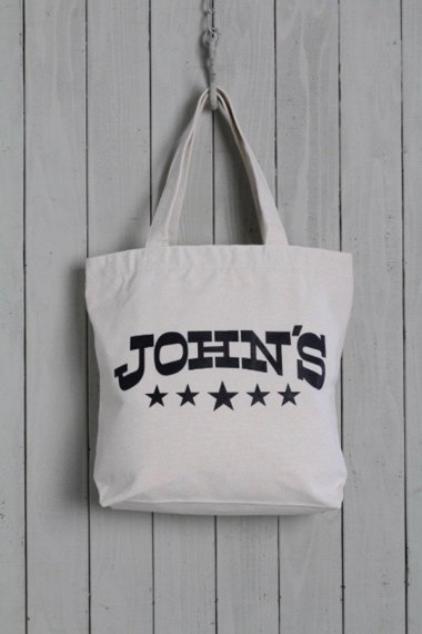 JOHN'S CLOTHING×YELLOW CAKE Tote Bag Natural