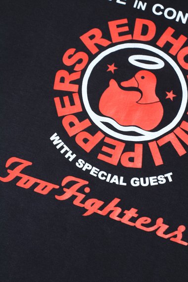 RED HOT CHILI PEPPERS×Foo Fighters Tee【Dead Stock】 - イエロー