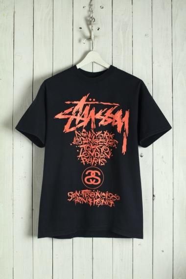 STUSSY Tee Designed by Pushead Black/Red