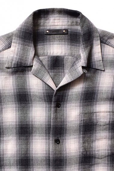 MINEDENIM】21AW Ombre Check Flannelチェックシャツ - シャツ
