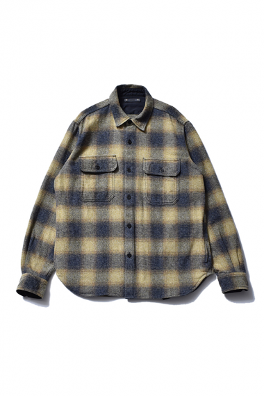 21AW OMBRE CHECK FLANNEL CPO SHIRTS YPT