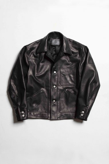 22SS WESTERN COVERALL JACKET BLACK