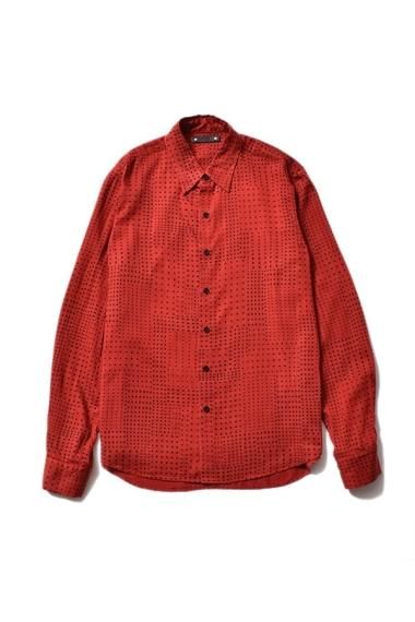 新品 MINEDENIM マインデニム チェックシャツ M 赤 メンズ