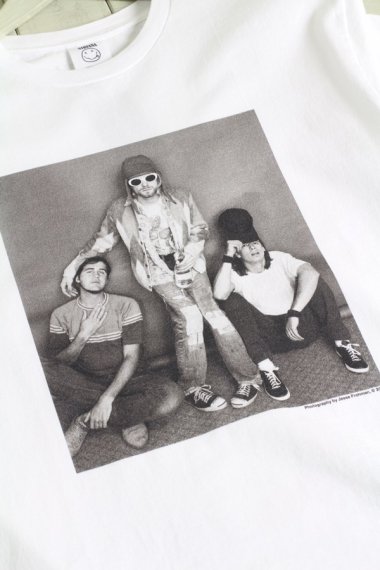 MINEDENIM-マインデニム【22SSスペシャルアイテム】“バンドT-shirts” NIRVANA#WHT｜イエローケーキ｜YELL