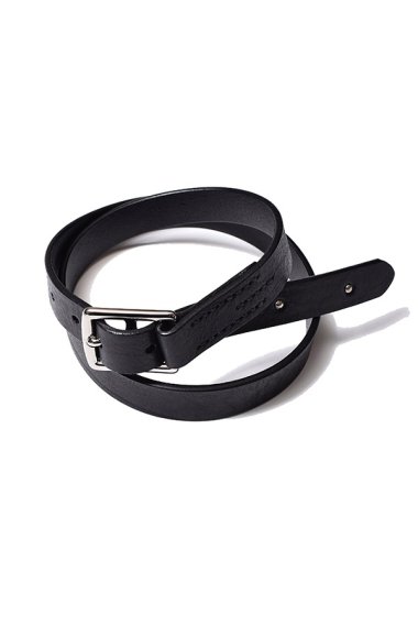 22AW Leather Belt BLK