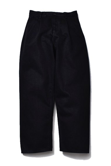 22AW WTNB WIDE WORKS PANTS BLK