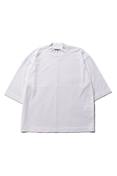 23SS Smooth Mockneck Half Sleeve T-Shirts WHT