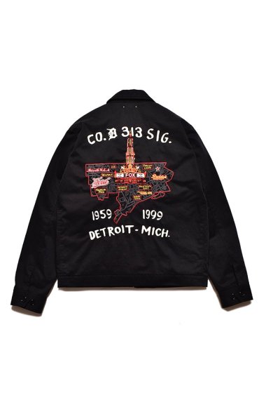 24SS Detroit City Souvenir Jacket BLK