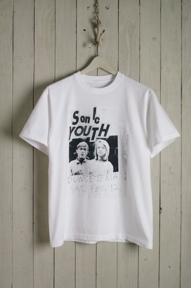 SONIC YOUTH  DUNCETERIA Tee White