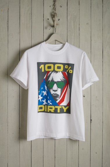 SONIC YOUTH  100% DIRTY Tee White