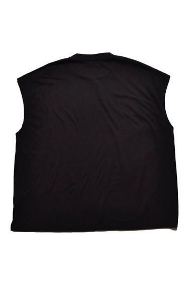 人気カラーの T-SH Nosleeve Big 24SS BLK イエロー - マインデニム特殊加工 | トップス