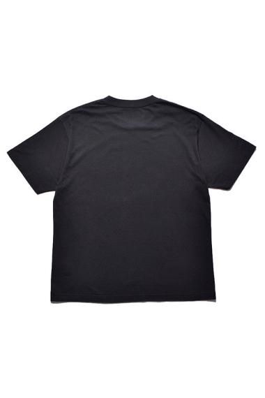 トップス L MINEDENIM EYE PRINT CREWNECK T BLACK Graphic Marina Short Sleeve Crewneck Sweatshirt - Black
