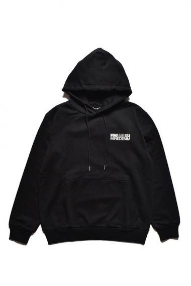 WIND AND SEA フーディ WIND AND SEA×MINEDENIM フォトフーディー|ブラック - イエローケーキ