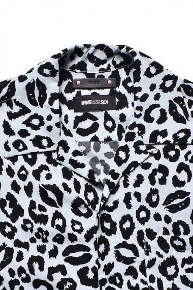 MINEDENIM - 【ラスト1点】×WDS Lips Leopard Print Open Collar