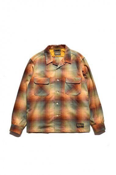 24AW PENDLETON W.Check Double Pocket Open Collar SH YPT